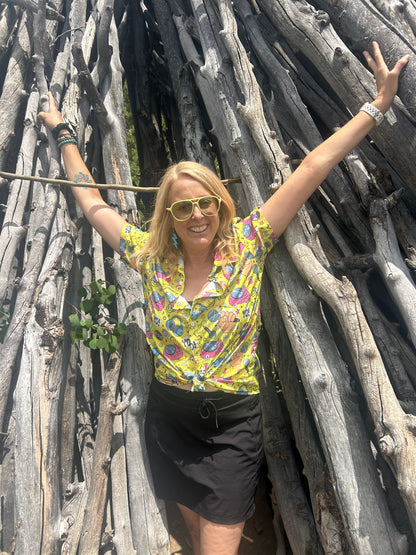 Yo! Yo! - Hip Hop Inspired Bright Hawaiian Shirt