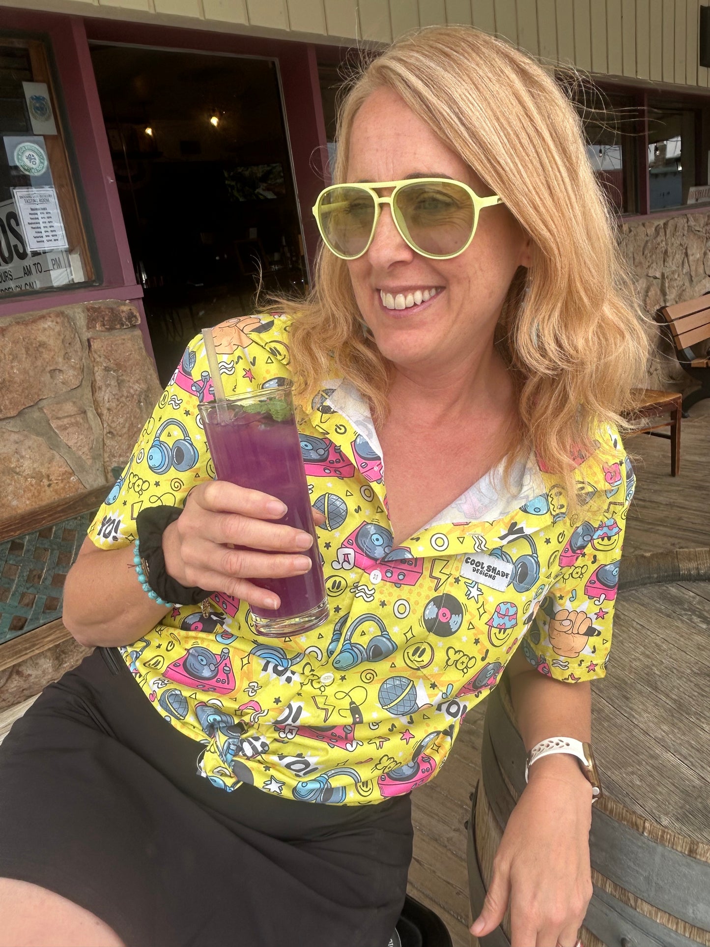 Yo! Yo! - Hip Hop Inspired Bright Hawaiian Shirt