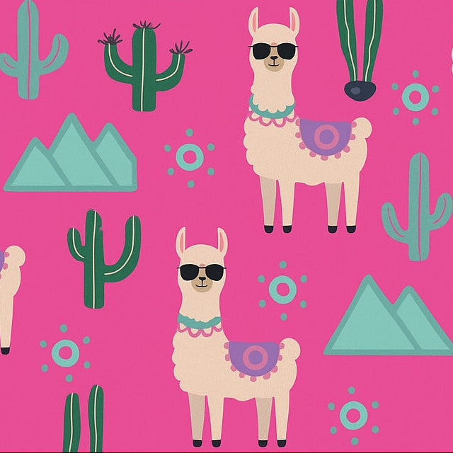 Shady Llama Bright Hawaiian Shirt