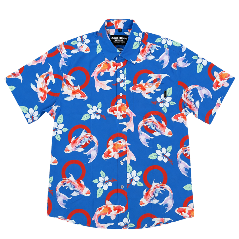 Phishy Blue Koi Hawaiian Shirt
