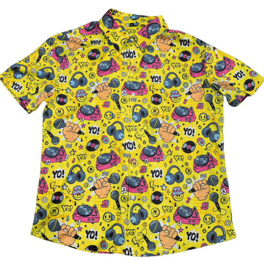 Yo! Yo! - Hip Hop Inspired Bright Hawaiian Shirt
